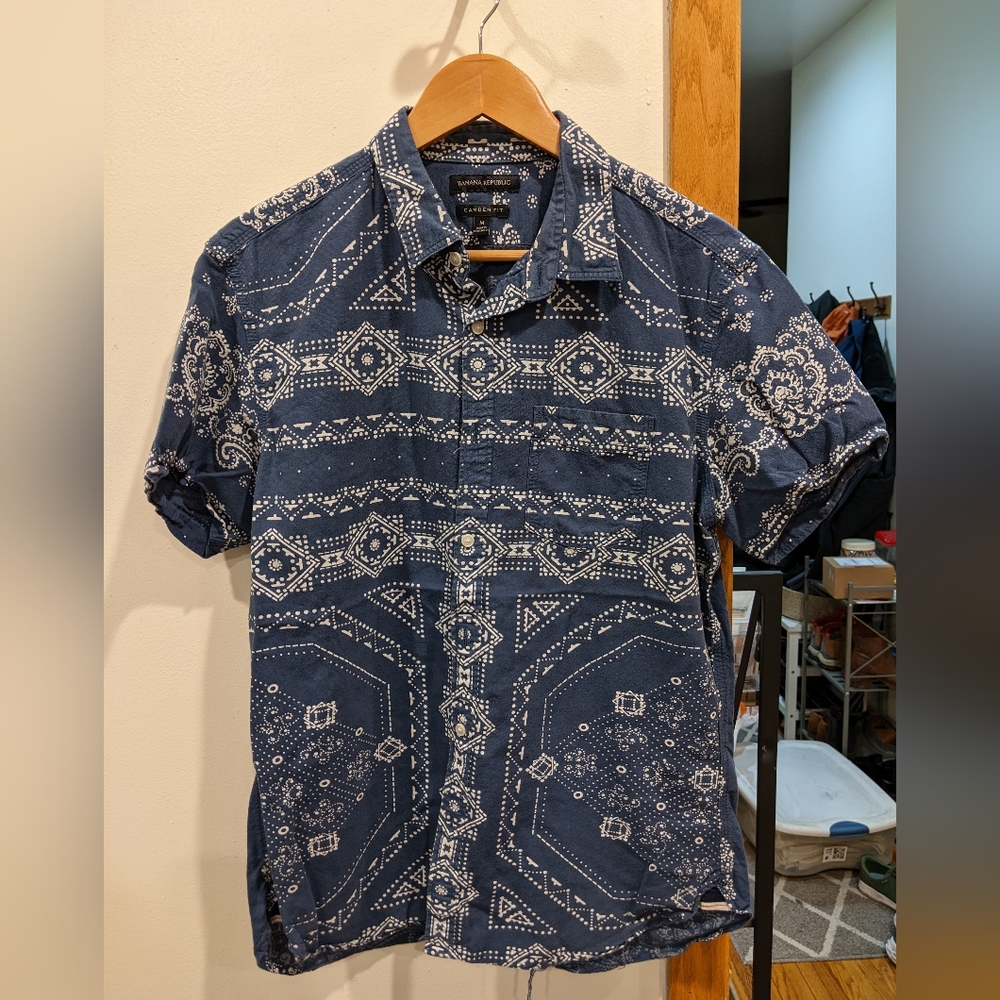 Men's Short Sleeve Button Down